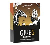 CLUE5#Fantasy. 5 Hinweise, Nur eine Lösung. Das Trend-Quiz für Deine Tasche: Errate 50 Bücher, Filme, Serien und Spiele, Die Alle Fantasy-Fans kennen müssen. Wie Viele Hinweise brauchst du?