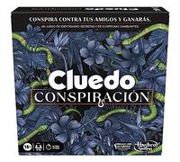 Cluedo Conspiración Juego de Mesa de rol y Lógica, Juegos de Estrategia para Fiestas a Partir de 14 Años y Adultos, de 4 a 10 Jugadores, Personajes del Cluedo