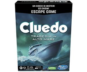 Cluedo Escape Tragedia en Alto Mar, Regalo para Niños y Niñas a Partir de 10 Años, Juego de Misterios y Rompecabezas Escape Game, Mesa Familia, 1-6 Jugadores
