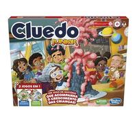 Cluedo Junior - Tablero de 2 Caras - 2 Juegos en 1 - Juego de Misterio para niños y niñas a Partir de 4 años - Juego para 2 a 6 Jugadores - Juego Infantil - Versión Portuguesa