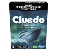 Hasbro Gaming Cluedo Sabotaje en Altamar, Juego de Mesa y Estrategia, Escape Room, Cartas de Personajes, Acertijos, Diversión en Familia, Regalo para Niños y Niñas de más de 10 Años