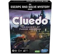 Cluedo Treachery at Tudor Mansion, Un juego de misterio para escapar y resolver, juego de mesa familiar cooperativo, juegos de misterio para mayores de 10 años, 1 a 6 jugadores