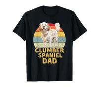 Clumber Spaniel Dog Dad Retro Funny Mis Perros Son mi Cardio Camiseta
