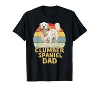 Clumber Spaniel Dog Dad Retro Funny Mis Perros Son mi Cardio Camiseta gráfica económica, Hombre, Negro, M
