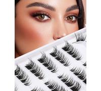 Cluster Cat Eye Half Natural Look False Fluffy Thin Band Extension 3D C Curl Volume False 3/4 Small 7 Pairs
