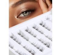 Cluster Cat Eye Half Natural Look False Fluffy Thin Band Extension 3D C Curl Volume False 3/4 Small 7 Pairs