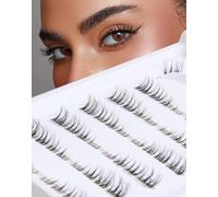 Cluster Cat Eye Half Natural Look False Fluffy Thin Band Extension 3D C Curl Volume False 3/4 Small 7 Pairs
