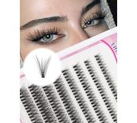 Cluster Cat Eye Half Natural Look False Fluffy Thin Band Extension 3D C Curl Volume False 3/4 Small 7 Pairs