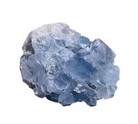 Clúster de celestita cruda,Celestita cruda - Piedra Celestina Natural de Forma Irregular,Espécimen Mineral para decoración del hogar, colección de Piedra para Estante de salón