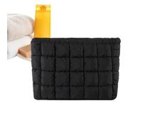 Clutch Bags for Women - Large Capacity Solid Color Organizer - Cosmetic Bag Travel Toiletries Organizer - for Cosmetic Toiletry Phone Glasses Keys Home Travel Office Birthday Christmas, Black