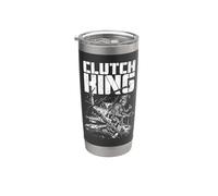 Clutch King FPS Gamer Divertido Jugador de Videojuegos Militar Vaso térmico de acero inoxidable de doble pared