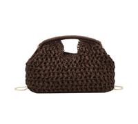 Clutch Purses For Women - Women's Straw Clutch Purses | Large Portable Fashion Woven Handbag | Natural Woven Straw, Durable Design, Secure Closure, Versatile Style, Perfect For Beach Outdoor Travel Va