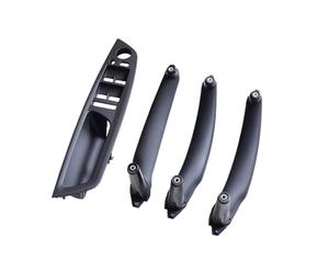 CLVCCZTZGW Embellecedor Interior De La Manija De La Puerta Delantera Y Trasera Para X5/X6 E70/E71 2007-2014 Volante A La Izquierda(Black 4PCS)