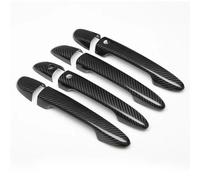CLVCCZTZGW Para Mazda 2 Para Demio 3 6 CX3 CX5 CX8 CX9 2007-2023 Manija Puerta Coche Cromada Fibra De Carbono Marco Panel Cubierta Pegatina ABS 8 Uds(Chrome,Lhd)