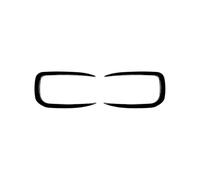 CLVCCZTZGW Parrilla Parachoques Delantero para B&MW Serie 1 F20 F21 Sport 2015-2019 Parachoques Delantero Divisor De Labios Alerón Cuchilla De Aire Embellecedor Decorativo (Gloss Black)