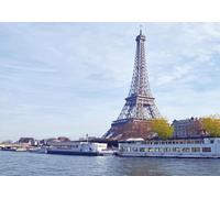 CLVIUJLBKLKSDD Papel Pintado Fotográfico Paisaje Urbano 250cmx175cm Ciudades Modernas Minimalistas Ríos Y Torres De Hierro Fotomurales Tapiz Decoración Dormitorio Sala Estar Papel Pintado