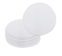 CLVPAI Dim Sum Vaporera Papeles-8 Piezas Redondo Forros al Vapor de Silicona,malla de suma tenue,para moños al vapor, albóndigas(25 cm de diámetro)