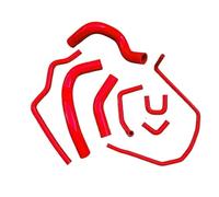 CLWYWUL Manguera radiador Compatible con Nissan para Titan V8 5.6L Gas 2004 2005 2006 2007 2008 2009 2010 2011 2012 2013 2014 Manguera De Radiador De Refrigerante(Red)