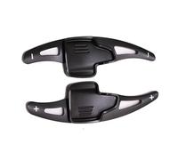 CLWYWUL Paletas cambio volante Compatible Con Ford Para Focus 2015-2019 Para Kuga 2016-2019 Para Ecosport 2018-2019 Pegatinas Extensoras Paleta Cambio Volante Coche(Black)