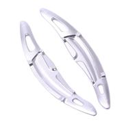 CLWYWUL Paletas cambio volante Compatible Con Porsche Para Boxster Para Cayman 718 2016-2019 Para Spyder 918 2015-2017 Volante Coche Engranaje Paleta Extender Etiqueta Palanca Cambios(Silver)