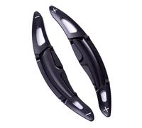 CLWYWUL Paletas cambio volante Compatible Con Porsche Para Boxster Para Cayman 718 2016-2019 Para Spyder 918 2015-2017 Volante Coche Engranaje Paleta Extender Etiqueta Palanca Cambios(Black)