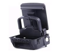 CLWYWUL Portavasos automóviles Reposabrazos Trasero Coche Consola Central Portavasos Interiores Compatible con para Jetta 2006-2011 para Golf Mk5 Mk6 2007-2013
