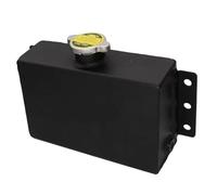 CLWYWUL refrigeración del Motor Compatible con 240SX Depósito Desbordamiento Tanque Llenado Depósito Refrigerante Aluminio Motocicleta 1.6 L Depósito Expansión del Refrigerante del Radiador(Black)
