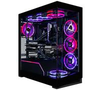 CLX Horus Gaming PC - Intel Core Ultra 9 285K 3.7GHz, GeForce RTX 5080, SSD NVMe M.2 de 2 TB, memoria RGB DDR5 de 48 GB, AIO de 360 mm, WiFi, Windows 11 Home, negro, acelerado por IA