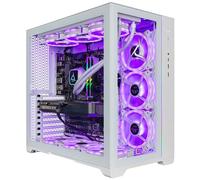 CLX Juego de PC para juegos - AMD Ryzen 7 7800X3D 4.2GHz, GeForce RTX 5070, SSD NVMe M.2 de 2 TB, disco duro de 6 TB, memoria RGB DDR5 de 64 GB, AIO de 360 mm, WiFi, Windows 11 Home, color blanco