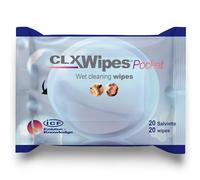 CLX Wipes Pocket Toallitas Clorhexidina Perros Gatos Piel Patas 20 ud | Paños húmedos listos para usar, sin aclarado. Cierre resellable que cabe en el bolso. Aptos también en cachorros