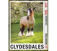 Clydesdales Calendar 2026 - 2027: Monthly Planner from 2026 to 2027 with Thick Paper Unruled Blocks and US Holidays for Daily Use
