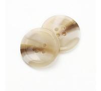 CLYDSA 100 Botones de Resina de imitación de Cuerno de 15-25 mm, Redondos de 4 Agujeros cosidos a Mano, para Usar como Accesorios de Costura en gabardinas, Abrigos de Lana, Trajes y suéteres