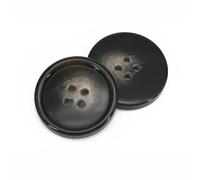 CLYDSA 100 Botones de Resina de imitación de Cuerno de 15-25 mm, Redondos de 4 Agujeros cosidos a Mano, para Usar como Accesorios de Costura en gabardinas, Abrigos de Lana, Trajes y suéteres