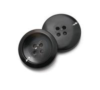 CLYDSA 100 Botones de Resina de imitación de Cuerno de 15-25 mm, Redondos de 4 Agujeros cosidos a Mano, para Usar como Accesorios de Costura en gabardinas, Abrigos de Lana, Trajes y suéteres