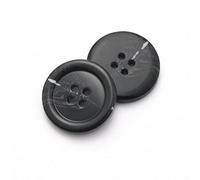 CLYDSA 100 Botones de Resina de imitación de Cuerno de 15-25 mm, Redondos de 4 Agujeros cosidos a Mano, para Usar como Accesorios de Costura en gabardinas, Abrigos de Lana, Trajes y suéteres