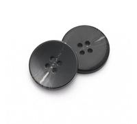 CLYDSA 100 Botones de Resina de imitación de Cuerno de 15-25 mm, Redondos de 4 Agujeros cosidos a Mano, para Usar como Accesorios de Costura en gabardinas, Abrigos de Lana, Trajes y suéteres