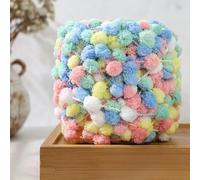 CLYDSA 2/4/6/8/10 Piezas de 100 g de Hilo Grueso Tejido a Mano con Pompones, Hilo de Crochet Suave y Colorido, para Tejer Mantas, alfombras, Cojines de sofá y Manualidades