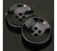 CLYDSA 20-100 Botones Redondos de 25 mm de imitación de Cuerno, de Resina con 4 Agujeros, para Coser a Mano Accesorios Decorativos para Abrigos de Lana, gabardinas, Trajes y suéteres