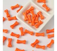 CLYDSA 20 Cuentas de Porcelana con Forma de Hueso de 8 x 20 mm, Coloridas Cuentas Sueltas de cerámica Irregulares, para Manualidades, Pulseras, Collares, Colgantes y bisutería