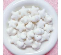 CLYDSA 20 Piezas de Cuentas espaciadoras flocadas de Colores de 23x21 mm, Cuentas Sueltas de acrílico en Forma de Estrella, para llaveros, Pendientes, joyería y Accesorios Decorativos Hechos a Mano