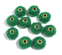 CLYDSA 30-100 Piezas de Cuentas espaciadoras de Felpa Coloridas de 20 mm con Orificio Recto, Cuentas Redondas con Orificio Grande, para llaveros, Accesorios de Ropa y Accesorios Decorativos DIY