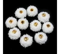 CLYDSA 30-100 Piezas de Cuentas espaciadoras de Felpa Coloridas de 20 mm con Orificio Recto, Cuentas Redondas con Orificio Grande, para llaveros, Accesorios de Ropa y Accesorios Decorativos DIY