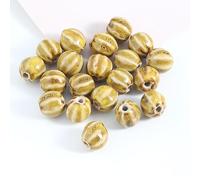 CLYDSA 50 Cuentas de cerámica de 11 mm con diseño de sandía de Colores Vintage, Cuentas Sueltas de cerámica esmaltada para Pulseras, Collares y Colgantes