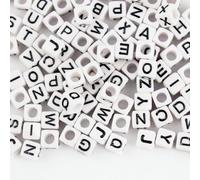 CLYDSA 500 Cuentas acrílicas con Letras de 6 mm, Coloridas, Varios Estilos, para Hacer Pulseras, Collares, llaveros y Manualidades