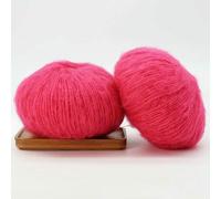 CLYDSA 6/12/18/24 Rollos 25 g Hilo de Mohair Suave y Fino, Hilo de Colores para Tejer a Mano, para Tejer suéteres, Gorros, chales y Decoraciones del hogar