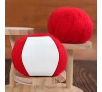 CLYDSA 6/8/10/12 Rollos de 25 g de Hilo de Mohair Suave y Fino, Hilo de Mohair de Colores para Tejer a Mano, para Hacer Bufandas, suéteres, chales y Decoraciones del hogar a Crochet