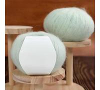 CLYDSA 6/8/10/12 Rollos de 25 g de Hilo de Mohair Suave y Fino, Hilo de Mohair de Colores para Tejer a Mano, para Hacer Bufandas, suéteres, chales y Decoraciones del hogar a Crochet