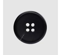 CLYDSA Botones de Cuerno Natural de 10 Piezas de 18-23 mm, Botones de Cuerno Real Redondos de 4 Agujeros, Botones de Cuerno Real cosidos a Mano, Negro Mate, para Trajes, Cortavientos y Uniformes