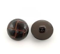 CLYDSA Botones Redondos de plástico de 200 Piezas de 15 a 25 mm, Botones con patrón de fútbol de Cuero sintético, Botones cosidos a Mano con Asas, para Abrigos, suéteres, Trajes, Cortavientos