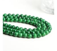 CLYDSA Cuentas Sueltas de crisoprasa semipreciosa de 6-12 mm, Cuentas Redondas Naturales para Pulseras y Collares, Accesorios para Hacer Joyas